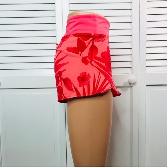 2/$25 HURLEY Pink Tropical Print Running Shorts Size Medium - Picture 6 of 6